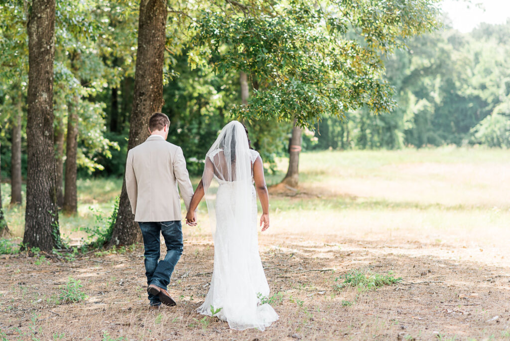 Bride and Groom at Belle Vue Wedding Venue in Tyler, TX by Sulphur Springs Photographer, Candace Pair